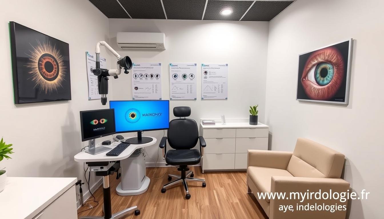 Cabinet d'iridologue équipé avec du matériel MAIKONG