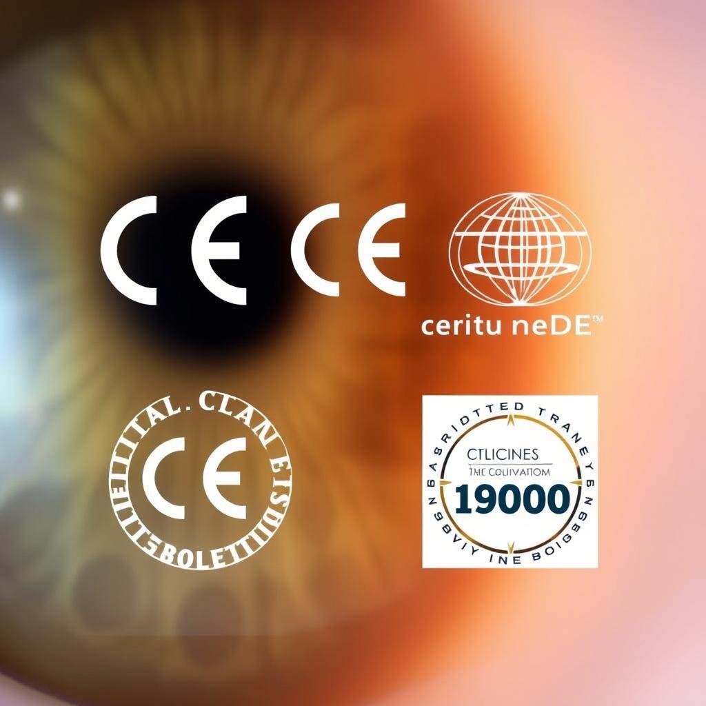 Certifications CE et ISO des équipements d'iridologie MAIKONG