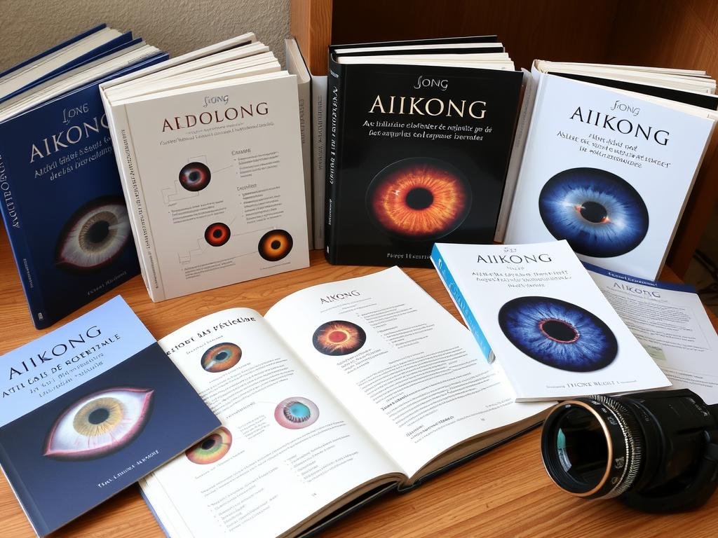 Collection de livres et manuels d'iridologie MAIKONG pour formation professionnelle