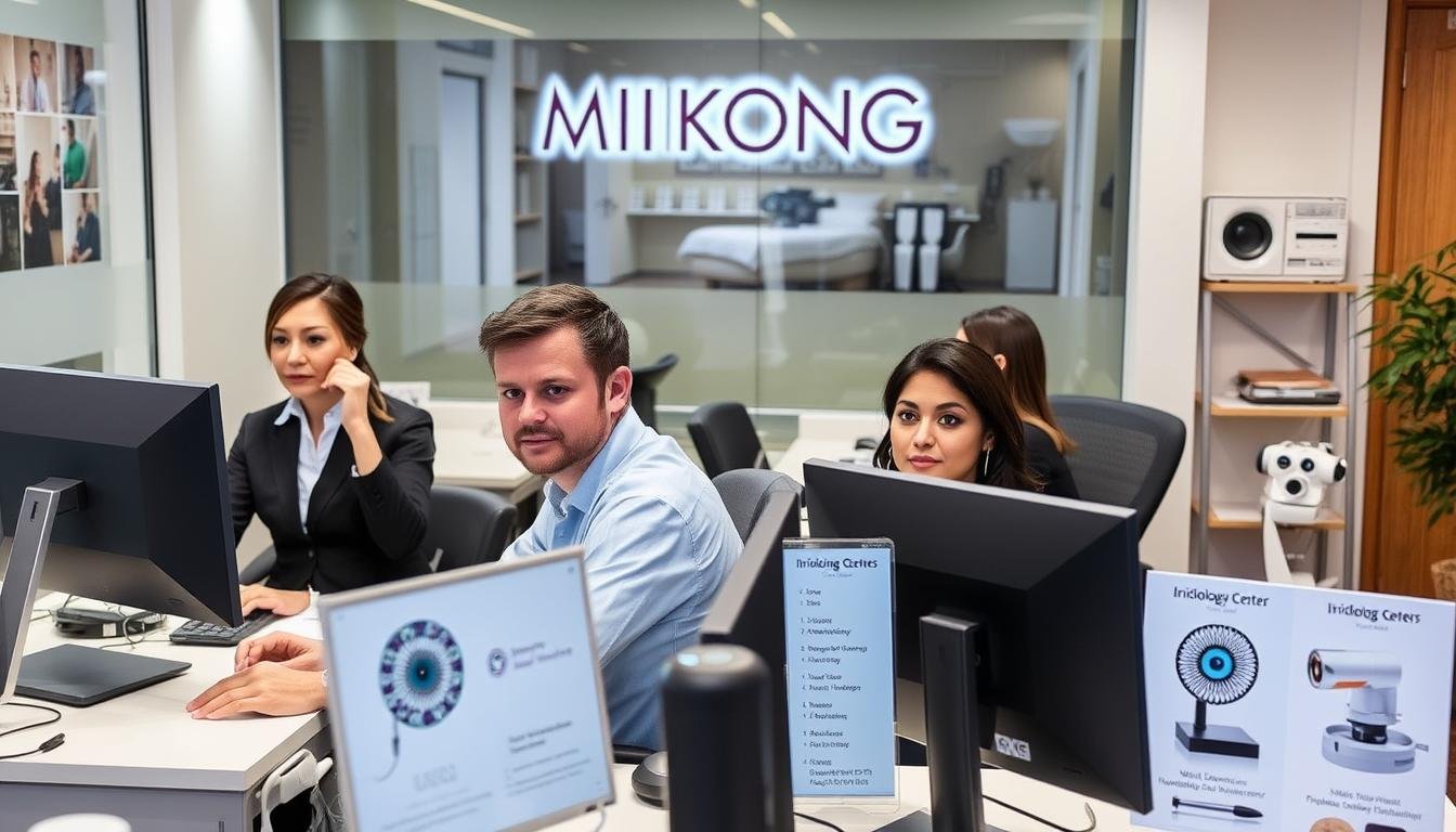 Équipe commerciale MAIKONG spécialisée dans les solutions pour formation iridologie