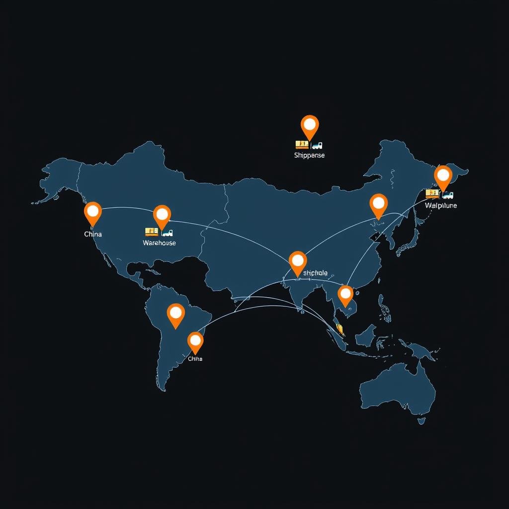 Global inventory and logistics network map