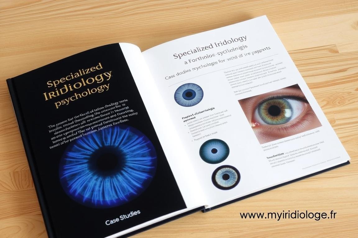 Livre spécialisé d'iridologie traitant des aspects émotionnels et psychologiques