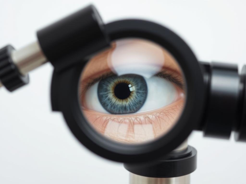 Loupe iridologie professionnelle AIKONG en utilisation