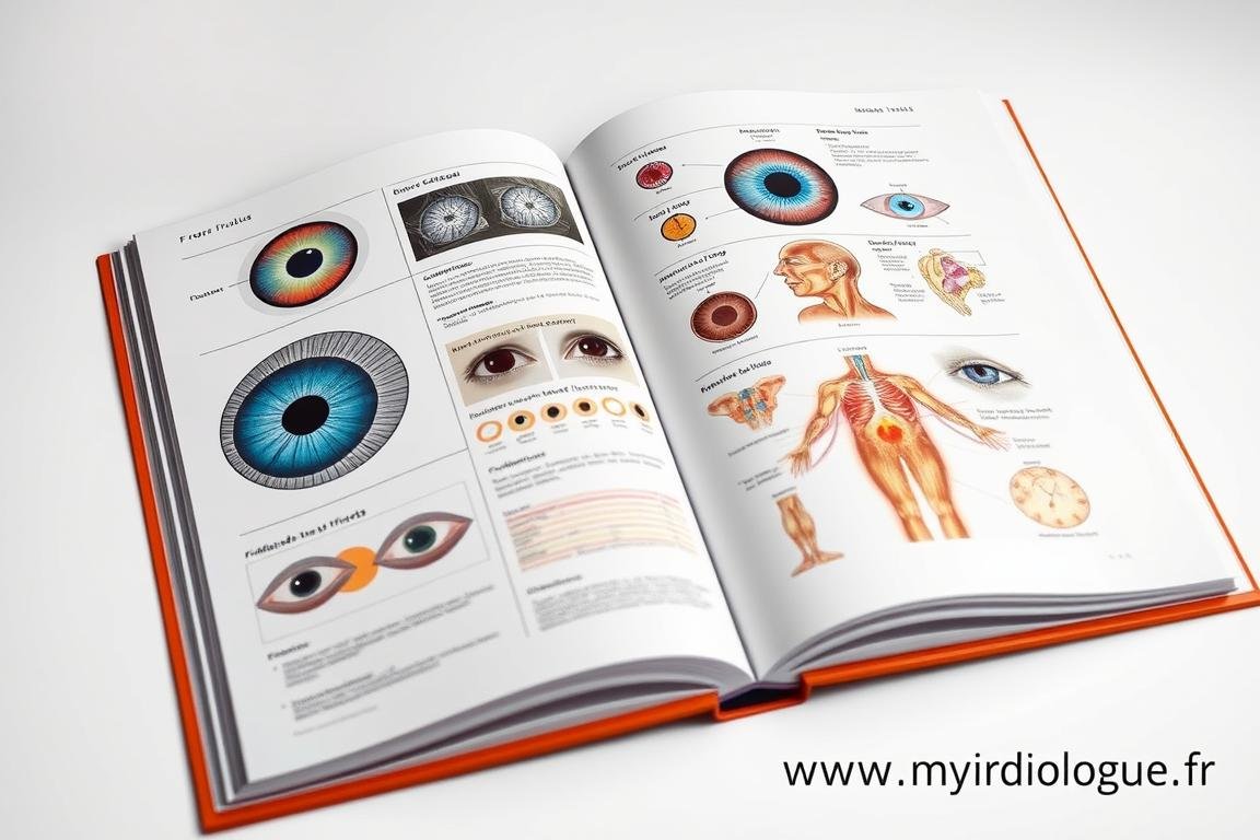 Manuel fondamental d'iridologie avec diagrammes détaillés de l'iris