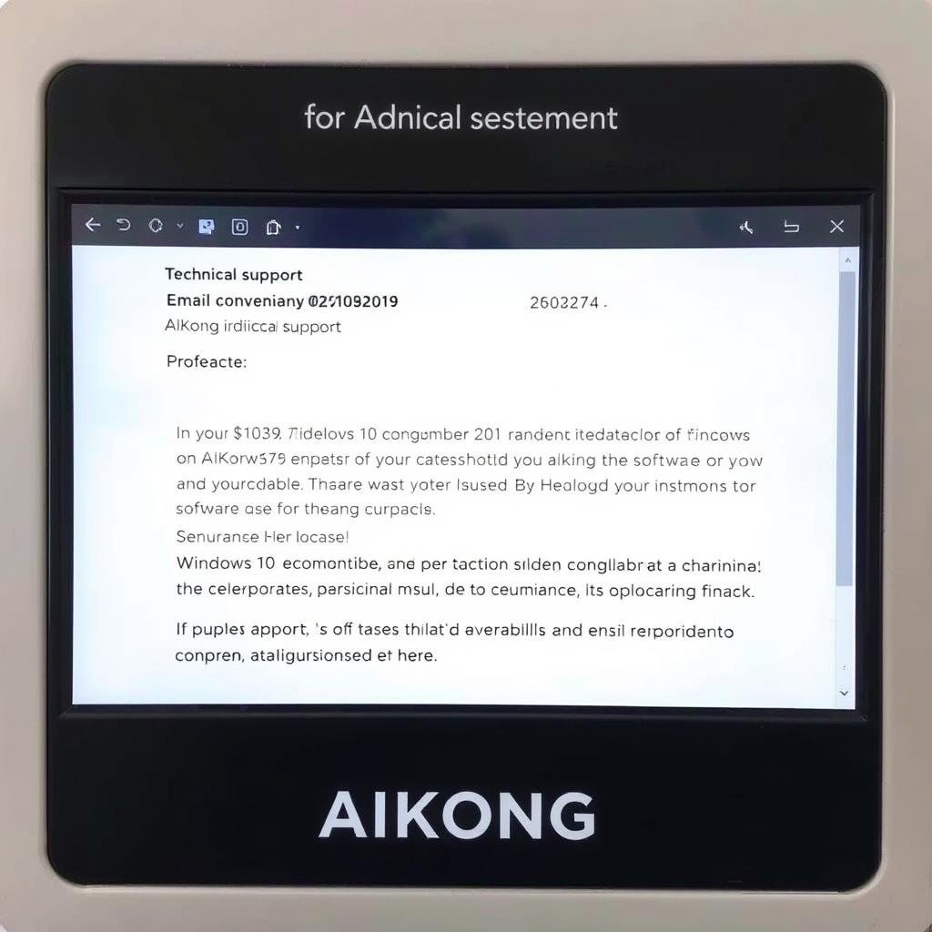 Support par email pour l'appareil iridologie MAIKONG