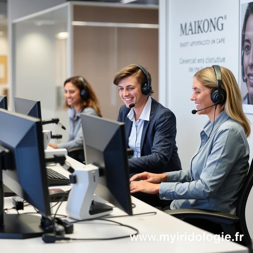 Support technique MAIKONG pour équipements d'iridologie