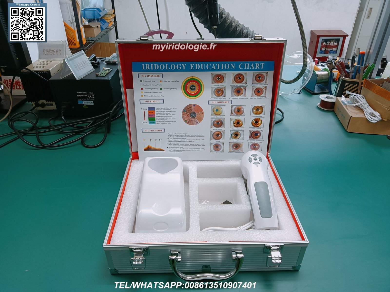 MAIKONG professional loupe d'iridologie with LED illumination for iridology practitioners