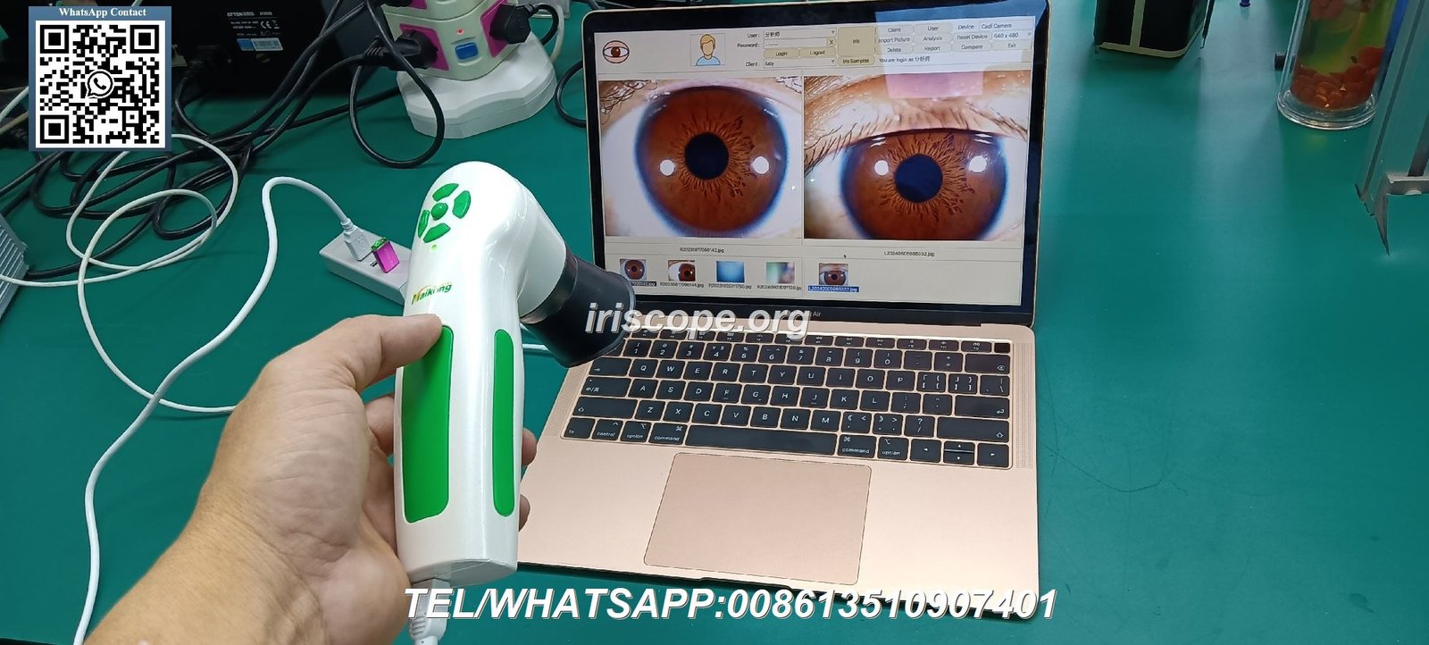 Cours iridologie gratuit : comment apprendre sans payer 4 Logiciel iridologie MAIKONG interface analyse iris Mac Windows