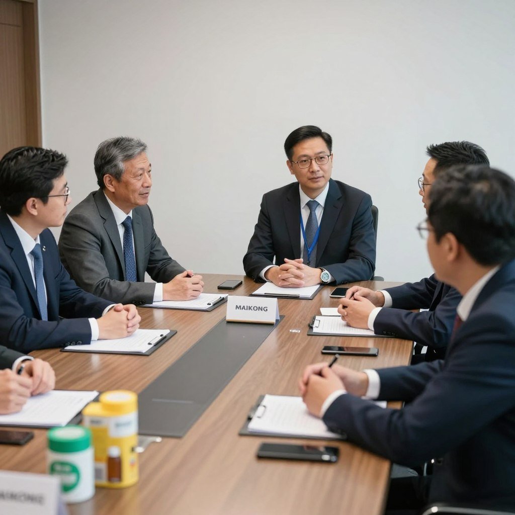 Réunion entre partenaires commerciaux MAIKONG