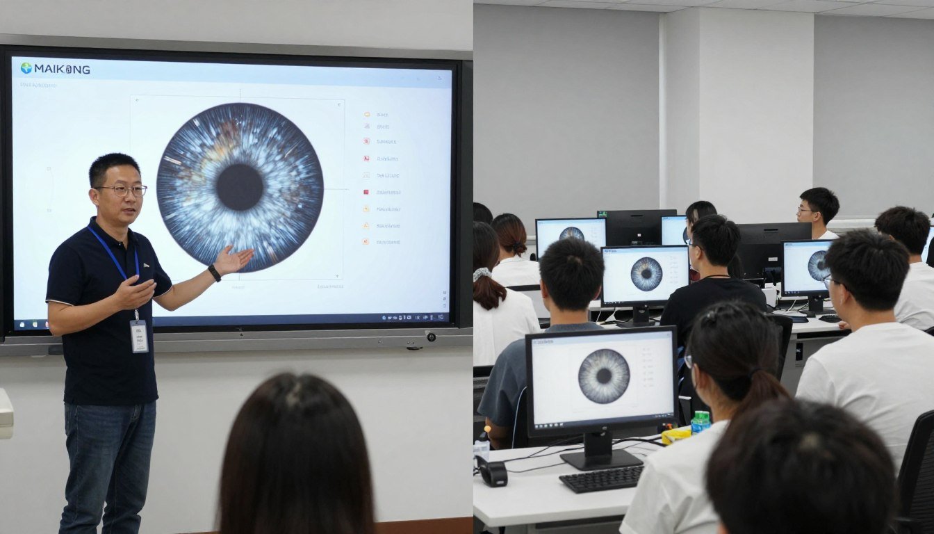 Interface du logiciel d'iridologie MAIKONG utilisé en formation iridologie suisse Interface du logiciel d'iridologie MAIKONG utilisé en formation iridologie suisse