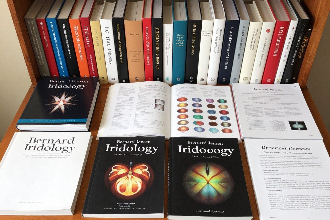 Bibliothèque de livres professionnels d'iridologie et matériel de formation