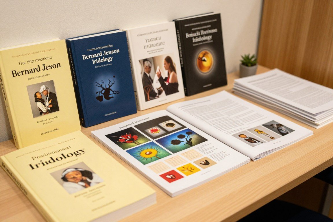Collection de livres d'iridologie professionnels de référence