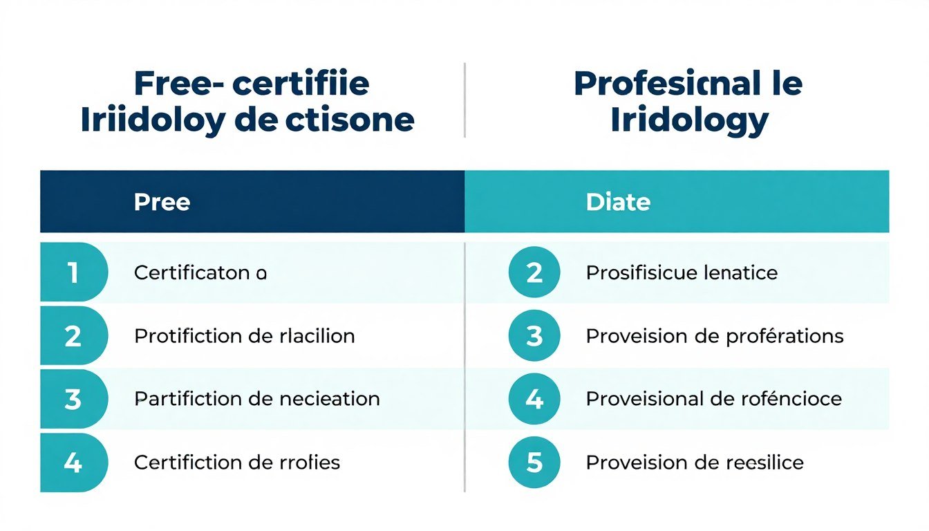 Comparaison formation iridologie gratuite versus certifiante professionnelle Comparaison formation iridologie gratuite versus certifiante professionnelle