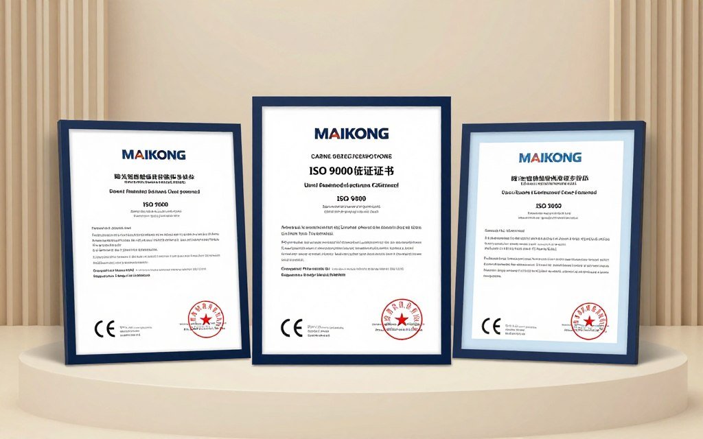 Certifications CE et ISO de MAIKONG pour équipements médicaux