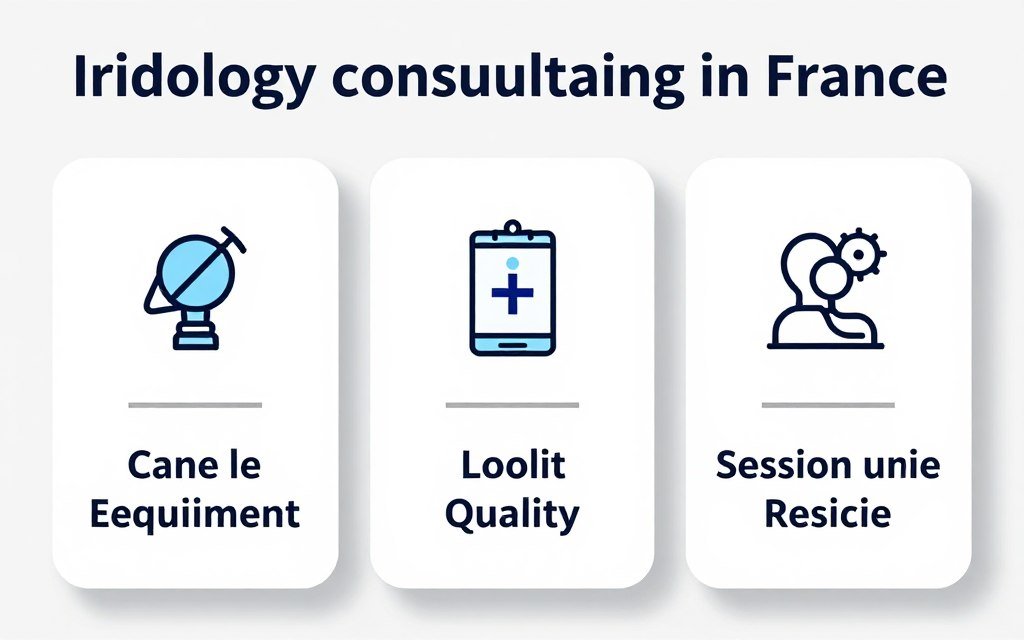 Infographie présentant les différents facteurs influençant le prix d'une consultation en iridologie