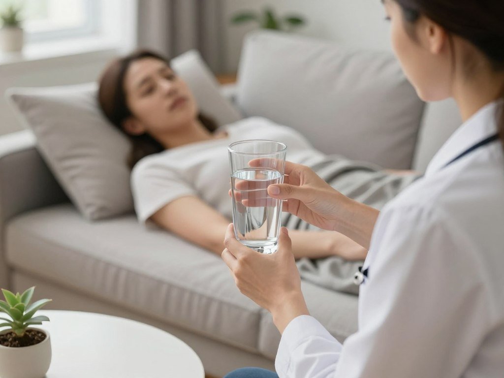 Personne se préparant pour une consultation en iridologie en suivant les recommandations