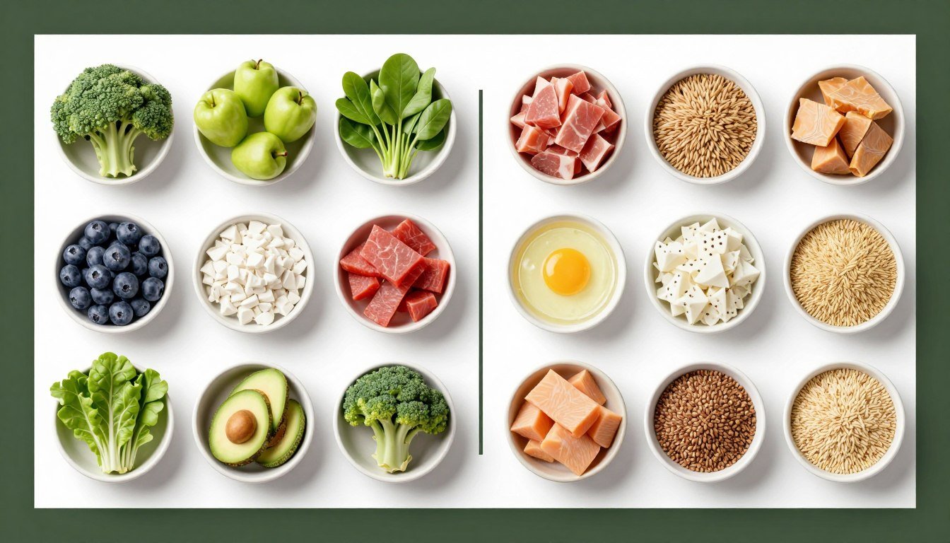 Tableau d'aliments alcalinisants et acidifiants pour équilibrer le pH